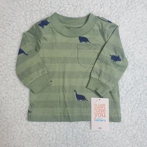 Carter's Green Dinosaur Long Sleeve Shirt